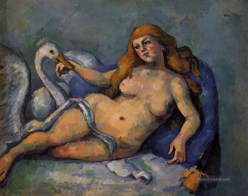  wan Ölgemälde - Leda und der Schwan Paul Cezanne